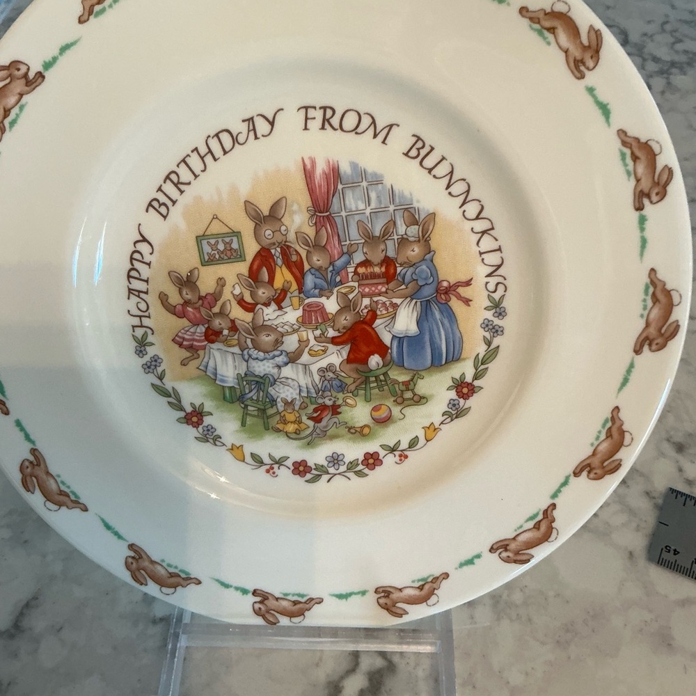 Royal Doulton Bunnykins Birthday Plate - Multicolor